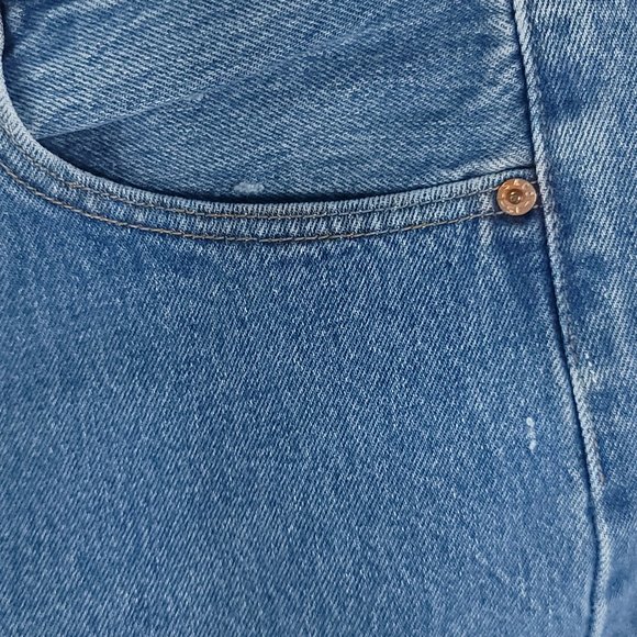 Vtg Levi's 501XX Jeans Mens 42x34(30) Blue Denim Button Fly Distressed Destroyed - Picture 9 of 9